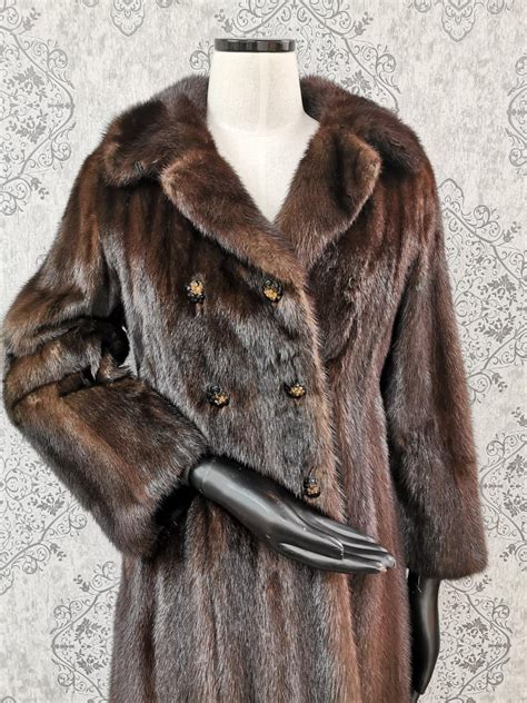 used christian dior mink coat